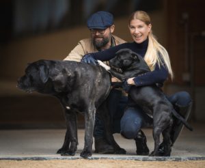 Nicola Baur_Rona and her husband Herbert with their dogs