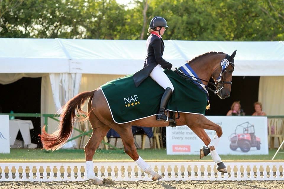 Jessica competing at Hickstead International with Neukey. She says I was fortunate to have multiple international and national wins with Neukey