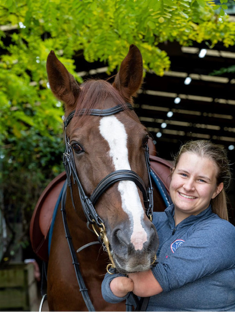Abigail Vidler with Henry at Equine pathways