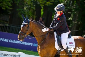 Mari Durward-Akhurst at the European Championships with Sky