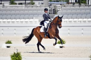 Katherine Page riding Cimmiek at the WEC CDI 3