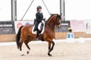 Pam and Dreamboat in their first ever international Grand Prix in CDI Zakrzow 2022