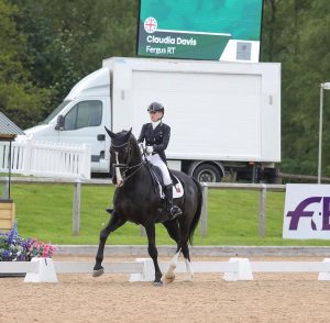 Claudia and Fergus at Wellington CDI. This was the pair's first international at junior level