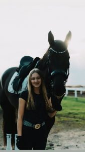 Aubrie Miller with he 6 year old horse Soulmate EDI