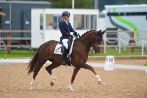 Betsy Smetham and her horse Gursonne competing at nationals