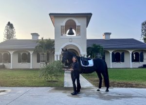 Mikala Munter and Skyfall at their home in Wellington, Florida