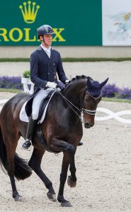 William Matthews and Mysterious Star competing at Aachen